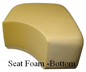 Custom Formed Seat Foam-Bottom (16122-B33)